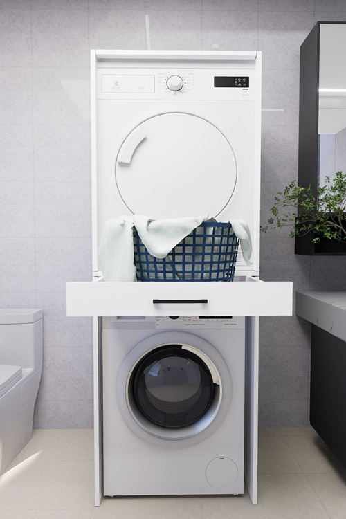 Serenity Banyo Dolabı Çamaşır ve Kurutma Makinesi Dolabı Beyaz