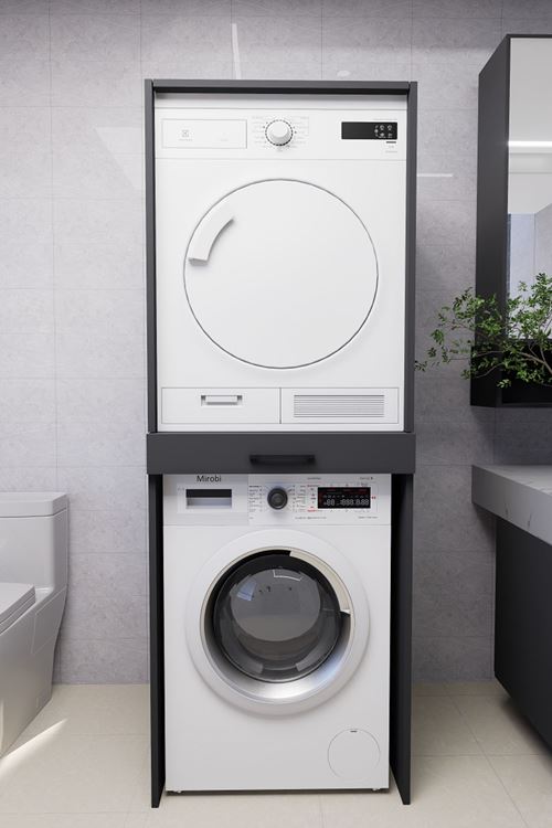 Serenity Banyo Dolabı Çamaşır ve Kurutma Makinesi Dolabı Antrasit