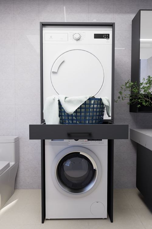 Serenity Banyo Dolabı Çamaşır ve Kurutma Makinesi Dolabı Antrasit