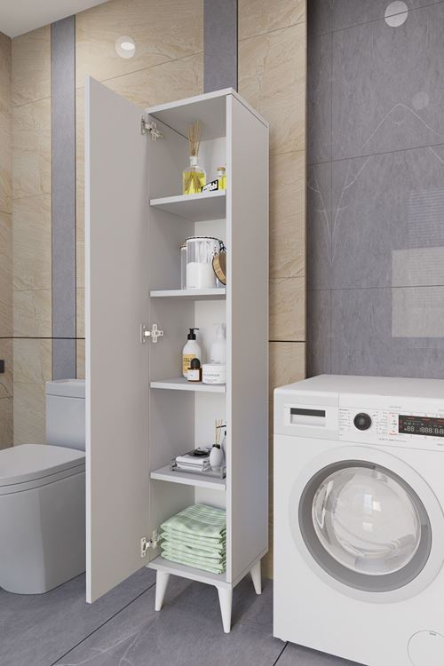 Tandem Çok Amaçlı Dolap Banyo Dolabı Beyaz