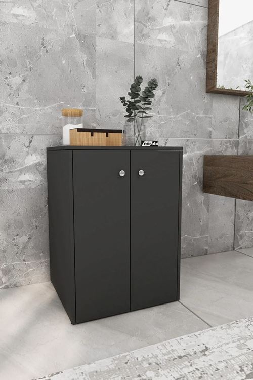 Veltra Kapaklı Çamaşır Makinesi Dolabı Kurutma Makinesi Alt Dolabı Antrasit