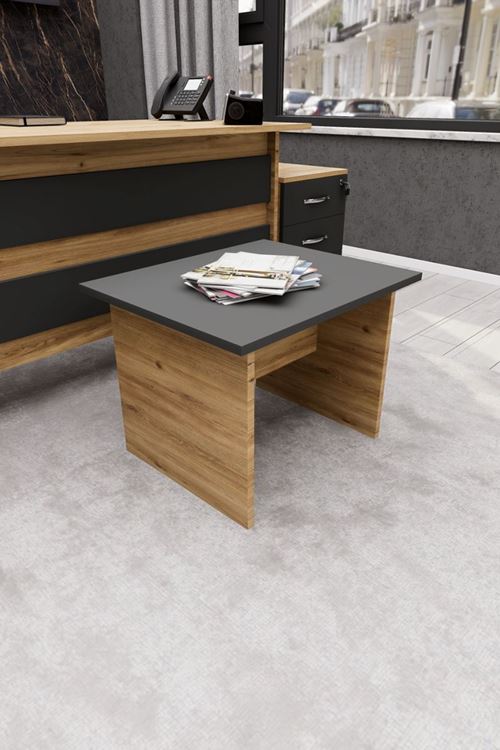 Focus ABCDE Ofis Masası Büro Masası Çalışma Masası Takımı Çam Antrasit