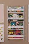 Lino 4 Raflı Montessori Kitaplık Eğitici Çocuk Kitaplığı Çocuk Odası Kitaplığı Beyaz
