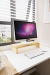 Kula Ekran Monitor Stant Altı Altlığı Organizer Stand Yükseltici Sehpa Çam