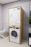 Serenity Banyo Dolabı Çamaşır ve Kurutma Makinesi Dolabı Çam