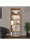 Modern 5 Raflı Kitaplık Dekoratif Kitaplık Çam